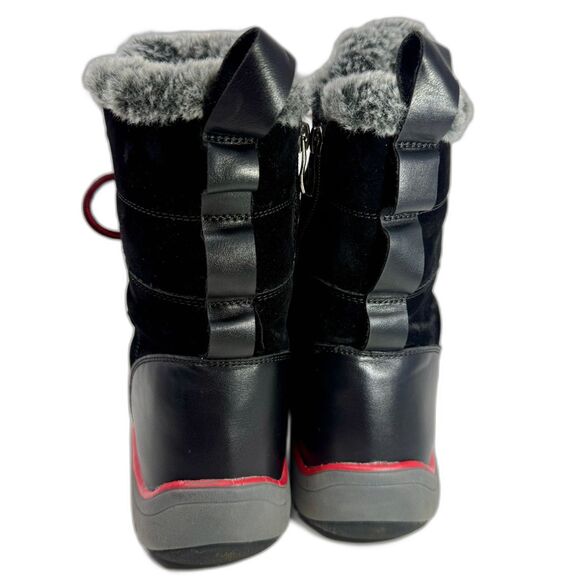 Aquatherm By Santana Canada Faux Fur Lined Waterproof Black Boot 10M - Picture 5 of 14